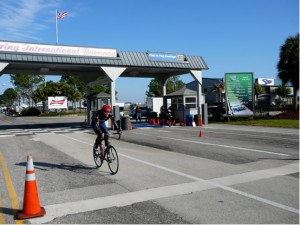Exiting the raceway on one of the long laps, away on my own.